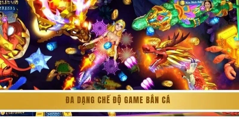  Đa dạng chế độ chơi game bắn cá tại 8KBET